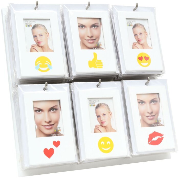 Mini marco con emoticono 3,5x4,5 cm con imán