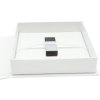 Caja de almacenamiento para USB y fotos blanca