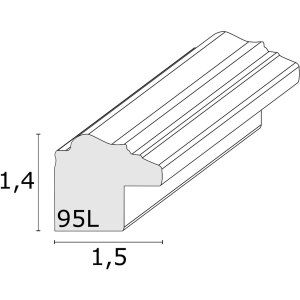Marco ornamental S95L 20x25 cm blanco