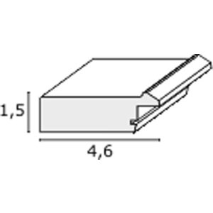 Marco de madera S48SC perfil plano