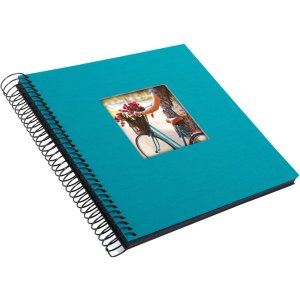 Goldbuch Álbum espiral Bella Vista turquesa 20x20 cm 40 páginas negras