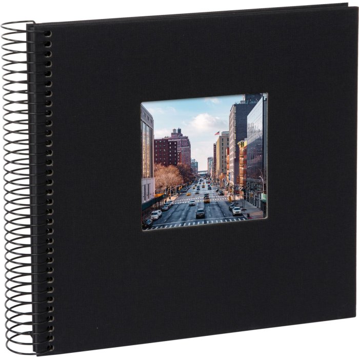 Goldbuch Álbum espiral Bella Vista negro 20x20 cm 40 páginas negras