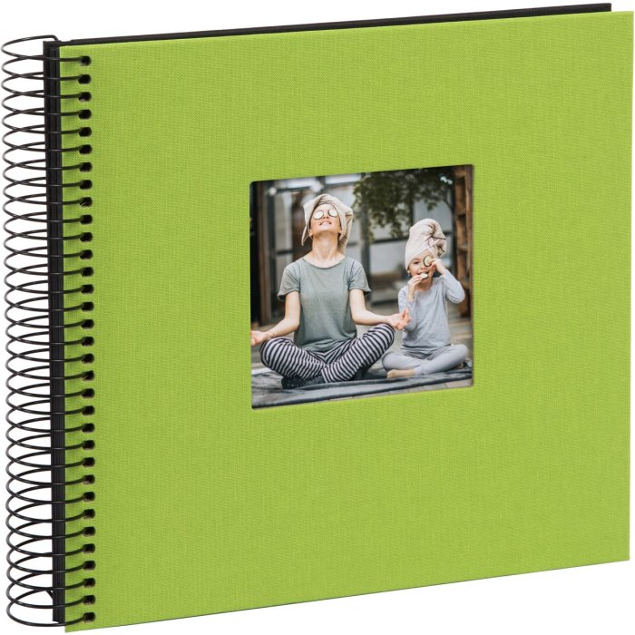 Goldbuch Álbum espiral Bella Vista verde 20x20 cm 40 páginas negras