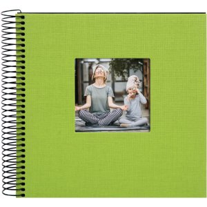 Goldbuch Álbum espiral Bella Vista verde 20x20 cm 40 páginas negras