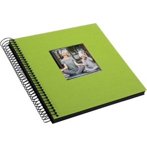 Goldbuch Álbum espiral Bella Vista verde 20x20 cm 40 páginas negras