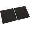 Goldbuch Álbum espiral Bella Vista rojo 20x20 cm 40 páginas negras