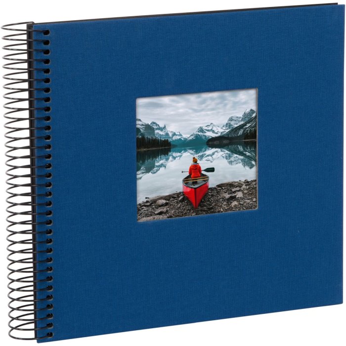 Goldbuch Álbum espiral Bella Vista azul 20x20 cm 40 páginas negras