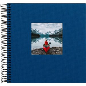 Goldbuch Álbum espiral Bella Vista azul 20x20 cm 40 páginas negras