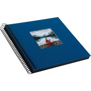 Goldbuch Álbum espiral Bella Vista azul 20x20 cm 40 páginas negras