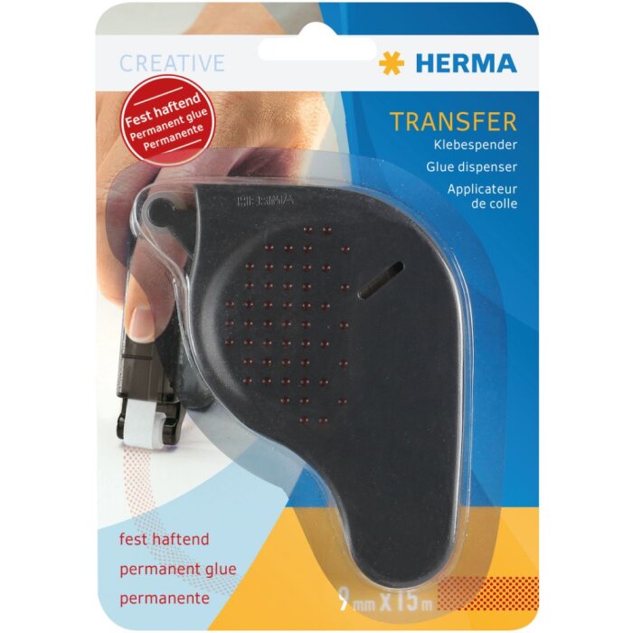 Dispensador de adhesivo de transferencia, firmemente adhesivo antracita, 15m