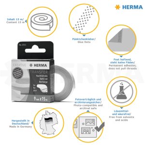herma Transfer rollo de recambio firmemente adhesivo 15m