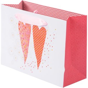 Bolsa de regalo Goldbuch Corazones mediana 18x25x10 cm