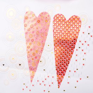 Bolsa de regalo Goldbuch 2 Corazones grande