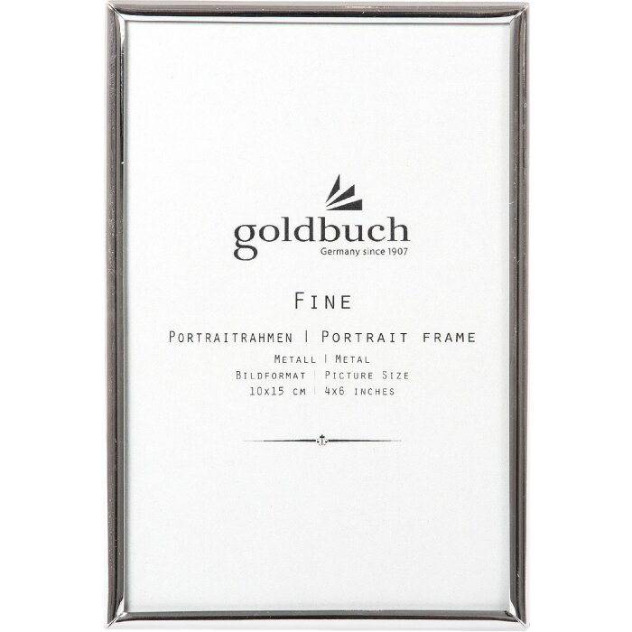 Marco metálico Fino 10x15 cm plata