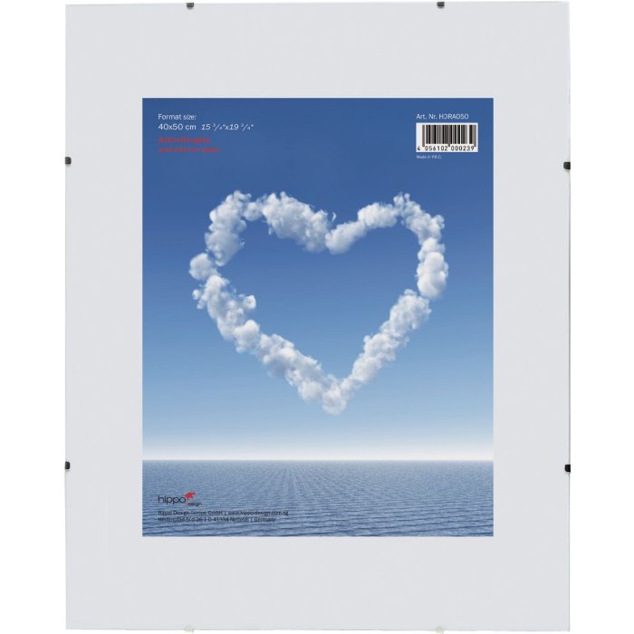 Marco de clip 70x100 cm cristal antirreflectante