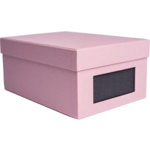 HNFD Caja para fotos Kandra rosa acanalada 700 fotos 10x15 cm