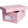 HNFD Caja para fotos Kandra rosa acanalada 700 fotos 10x15 cm