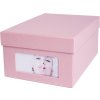 HNFD Caja para fotos Kandra rosa acanalada 700 fotos 10x15 cm