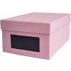 HNFD Caja para fotos Kandra rosa acanalada 700 fotos 10x15 cm