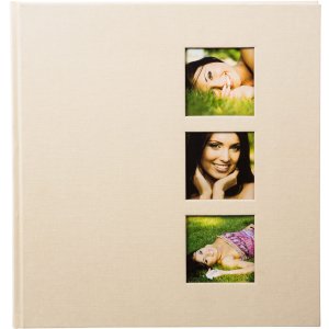 Goldbuch Álbum de Fotos de Lino Estilo 30x31 cm 60 páginas blancas