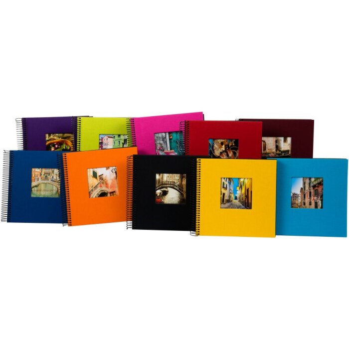 Goldbuch Álbum espiral Bella Vista 20x20 cm 40 páginas negras