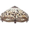 LumiLamp Pantalla de cristal Tiffany Libélula 49x28 cm
