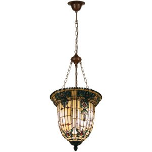 Lámpara colgante Tiffany 41x126 cm de color