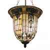 Lámpara colgante Tiffany 41x126 cm de color