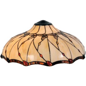 Pantalla Tiffany 51x21 cm beige
