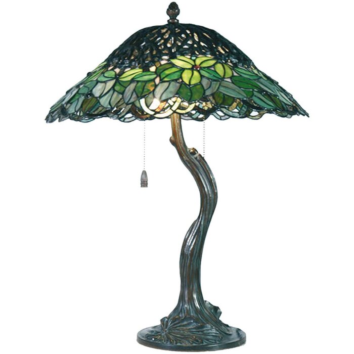 Lámpara de mesa Tiffany Ø 47x58 cm color verde