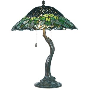 Lámpara de mesa Tiffany Ø 47x58 cm color verde