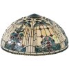 LumiLamp 5LL-5424 Pantalla Tiffany Ø 50 cm Vidrio Azul Beige Semicircular