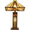 Lámpara de mesa Tiffany 42x71 cm color amarillo