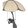 LumiLamp 5LL-5719 Lámpara de mesa Tiffany Ø 41x70 cm Lámpara de escritorio de cristal beige