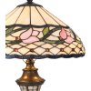 LumiLamp 5LL-5774 Lámpara de mesa Tiffany Ø 40x60 cm de color rosa
