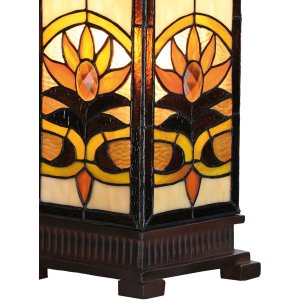 LumiLamp 5LL-5780 Lámpara de mesa Tiffany 18x18x45...