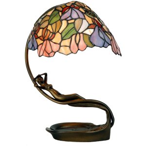 LumiLamp 5LL-799 Lámpara de mesa Tiffany 28x20x40...