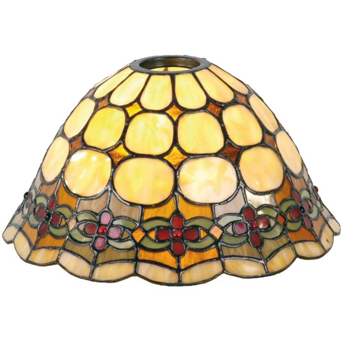 5LL-8828 Pie de lámpara Tiffany Ø 25x15 cm E27 - KH 6 cm