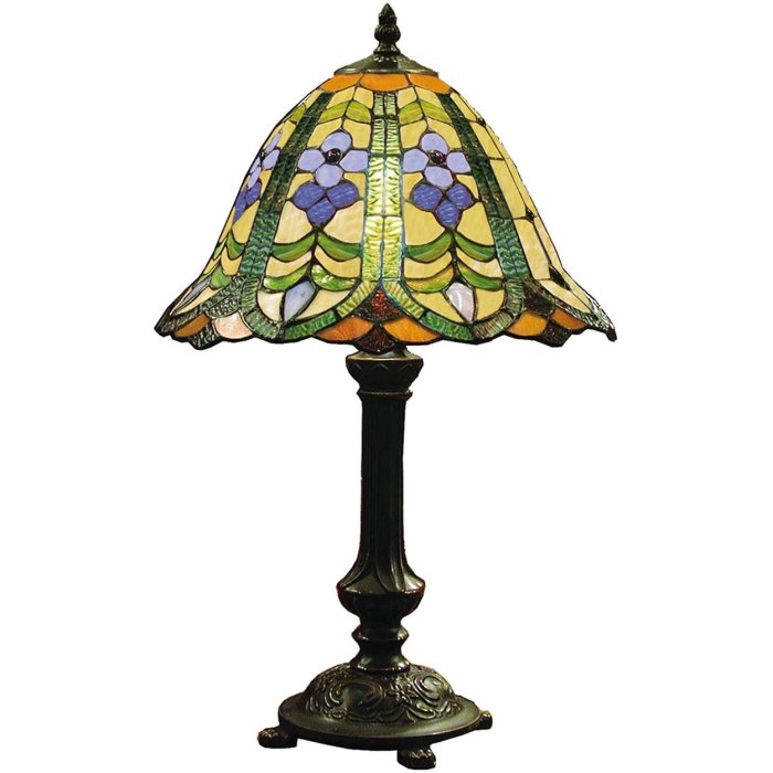 Lámpara de mesa Tiffany Ø 30x48 cm color verde