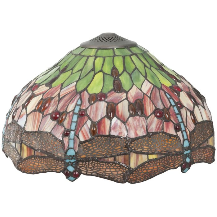 Plafón Tiffany Ø 40x25cm verde