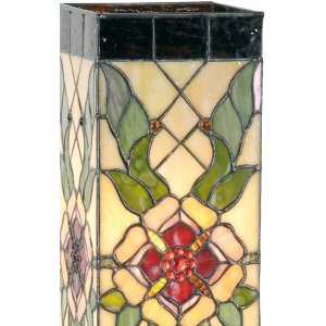 Lámpara de mesa Tiffany 18x45 cm rosa