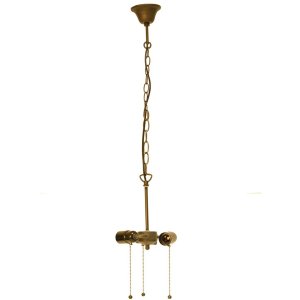 Soporte de techo marrón-bronce 130 cm