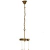 Soporte de techo marrón-bronce 130 cm