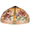 LumiLamp 5LL-9934 Pantalla Tiffany Ø 50x30 cm Vidrio Amarillo Naranja Flores
