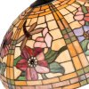 LumiLamp 5LL-9934 Pantalla Tiffany Ø 50x30 cm Vidrio Amarillo Naranja Flores