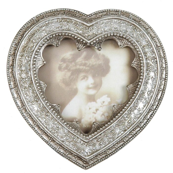 2765 marco antiguo plata barroco 8x8 cm corazón