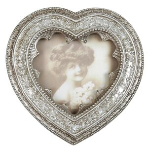 2765 marco antiguo plata barroco 8x8 cm corazón