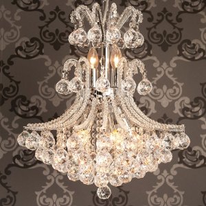 Lámpara Ø 50 cm hierro-vidrio - 5LL-CR31 Clayre Eef