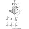 Lámpara Ø 50 cm hierro-vidrio - 5LL-CR31 Clayre Eef