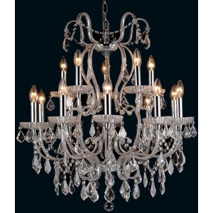 Lámpara Ø 71 cm hierro-vidrio - 5LL-CR62...